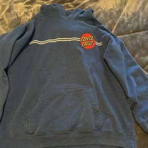 Blue santa cruz hoodie